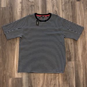 Diesel // Men’s Black & White Striped Tee